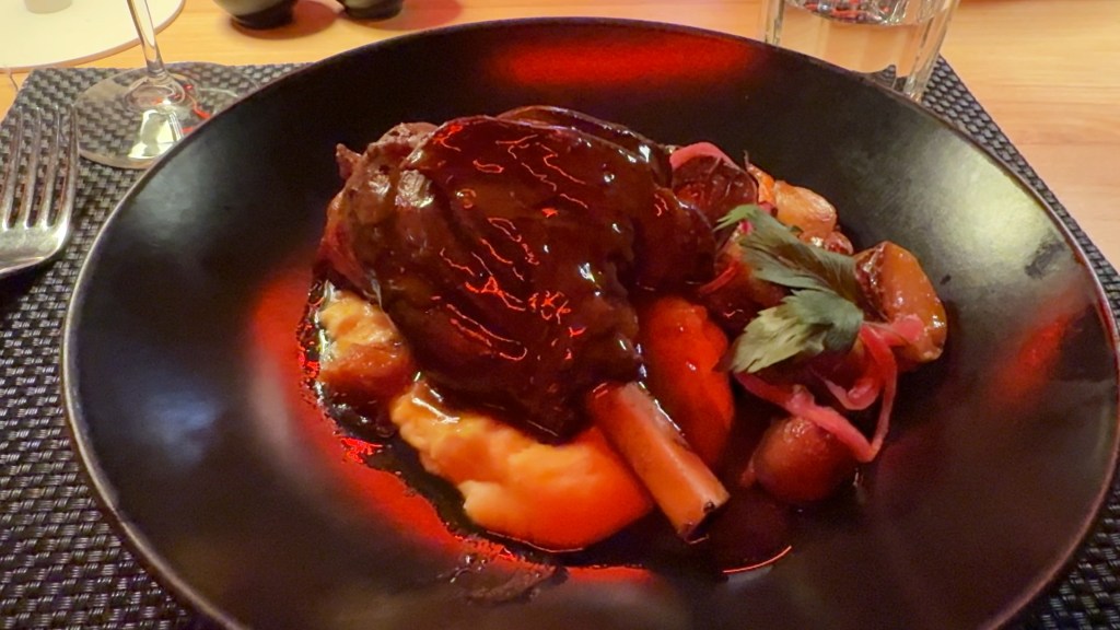 Dining at the included restaurants on Virgin Voyages